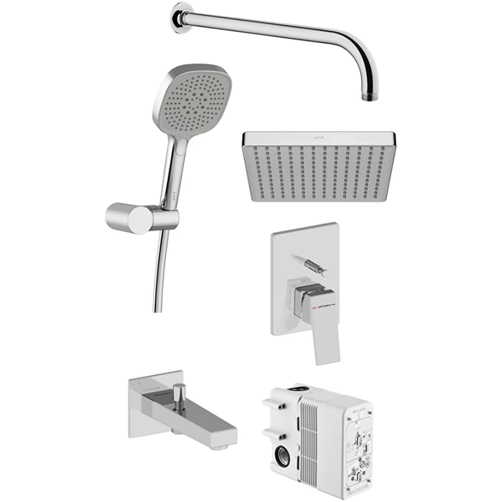 Vitra Minimax Square Ankastre Duş Seti - A49325