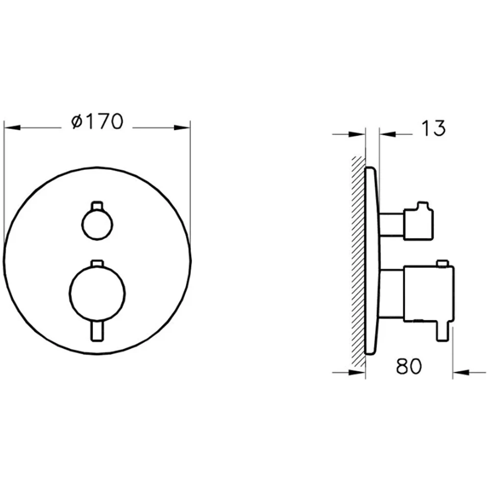 Vitra Origin Ankastre Termostatik Banyo Bataryası - A42671 Hemen Al