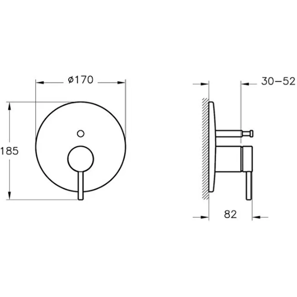 Vitra Origin Mat Siyah Ankastre Mekanik Banyo Bataryası - A4282236 Hemen Al