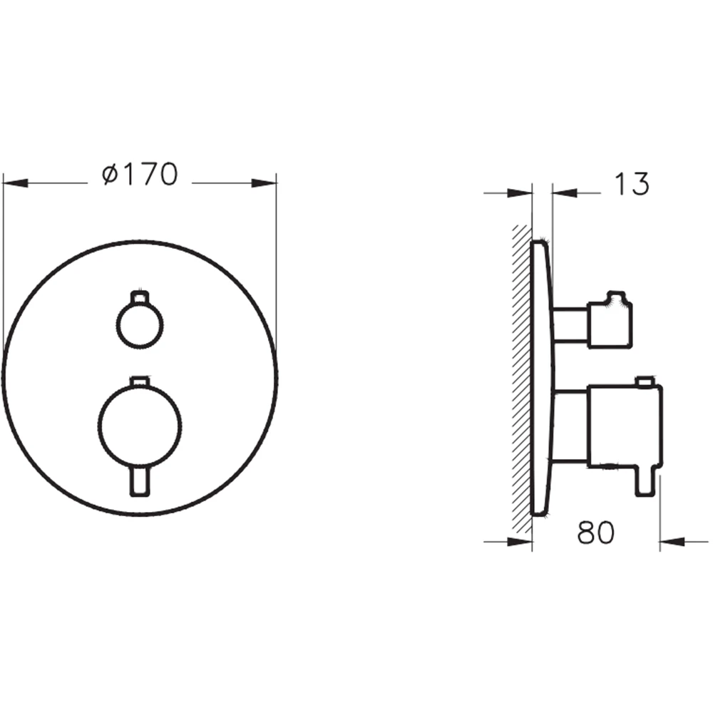 Vitra Origin Fırçalanmış Nikel Ankastre Termostatik Duş Bataryası - A4267234 Hemen Al