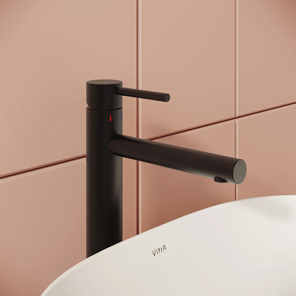 Vitra Origin Mat Siyah Yüksek Lavabo Bataryası - A4255736WTC Hemen Al