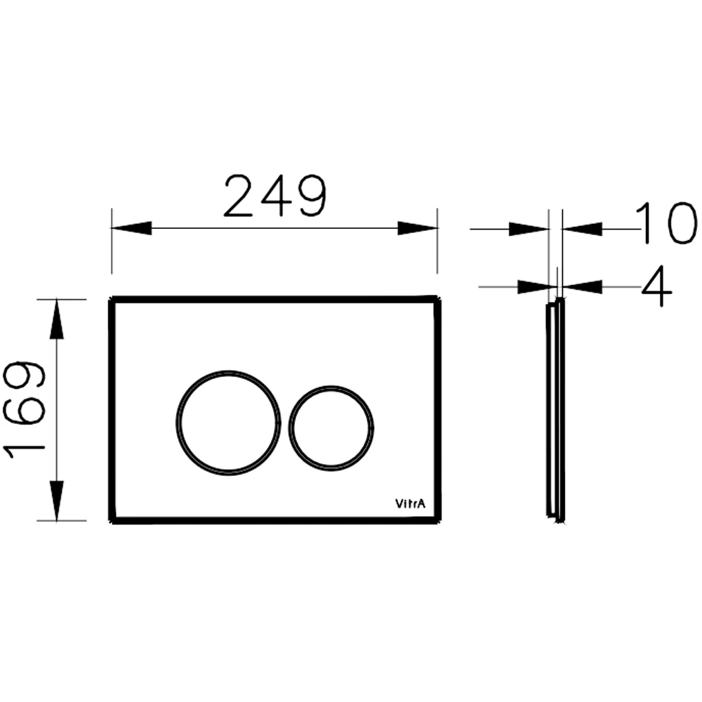 Vitra Origin Terra Rossa Cam Kumanda Paneli - 740-1604 Hemen Al