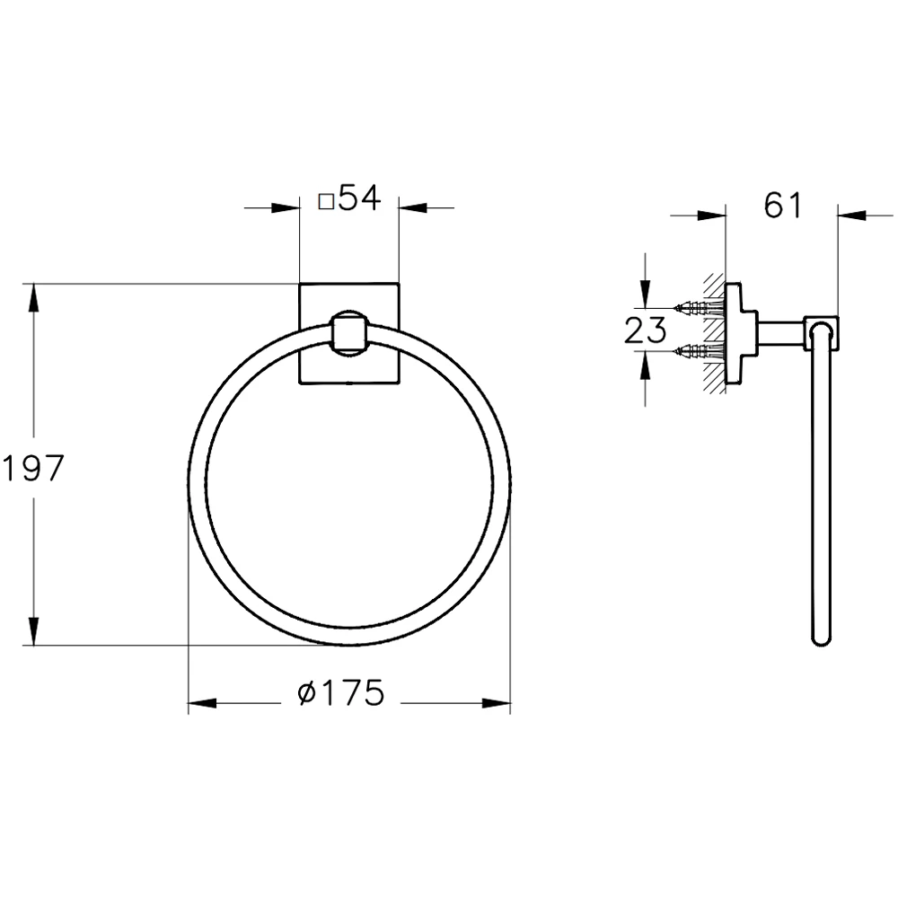 Vitra Root Halka Mat Siyah Havluluk - A4480236 Hemen Al