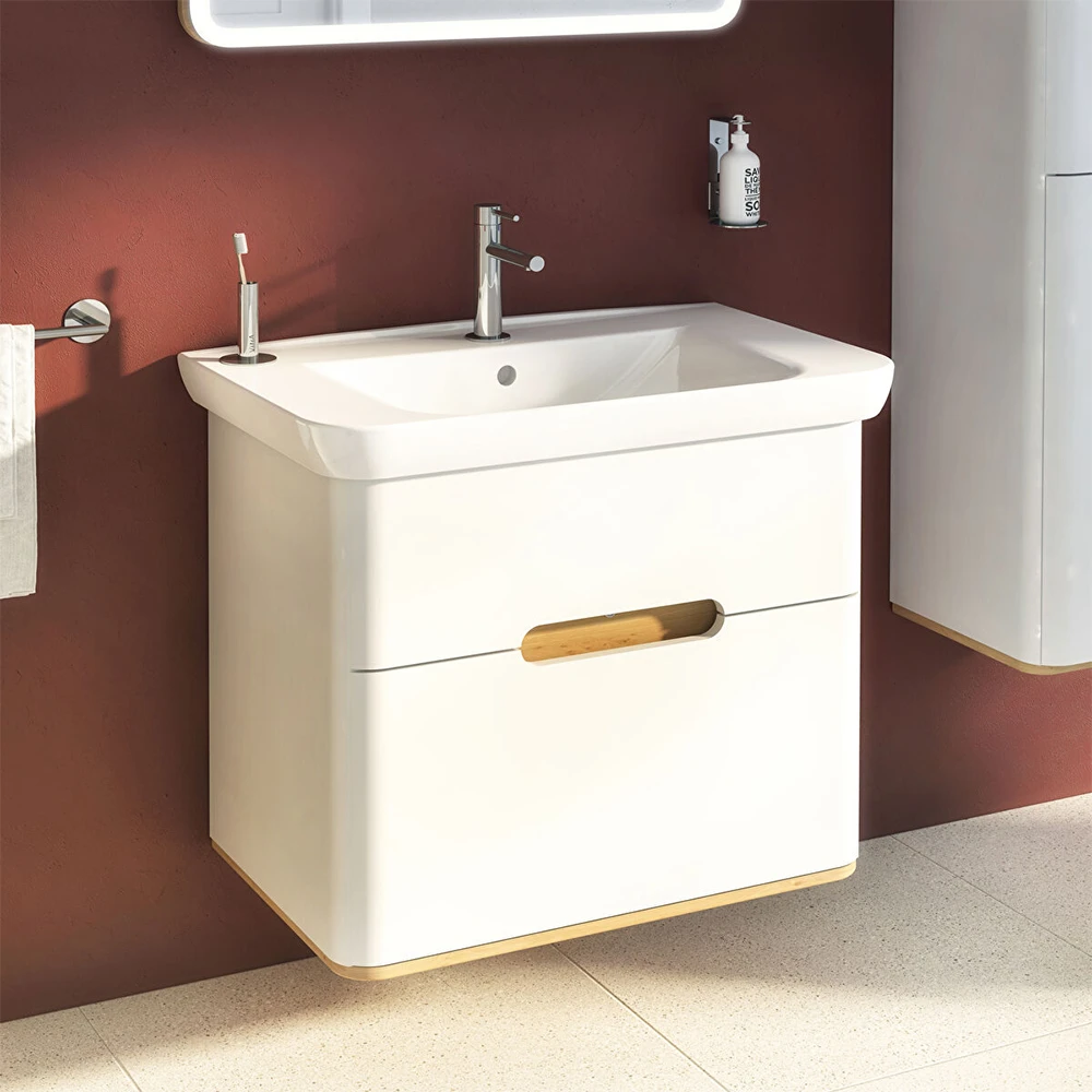 Vitra Sento 80x49 Cm Etajerli Lavabo 5947B003-0001 Hemen Al