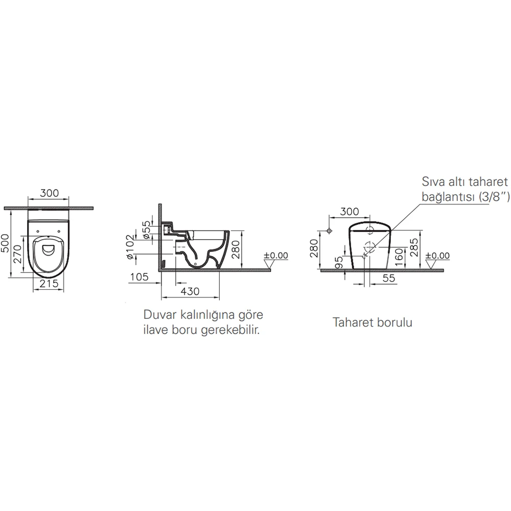 Vitra Sento Kids SmoothFlush Duvara Tam Dayalı Yerden Klozet - 7361B003-0090 Hemen Al