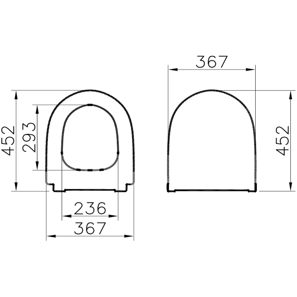 Vitra Sento Slim Yavaş Kapanır Mat Beyaz Klozet Kapağı - 120-401R009 Hemen Al