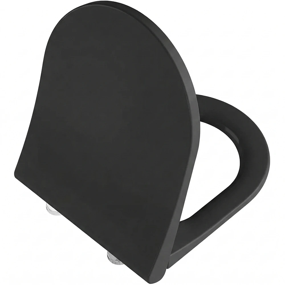 Vitra Universal Round Slim Yavaş Kapanır Mat Siyah Klozet Kapağı - 231-483R009 Hemen Al