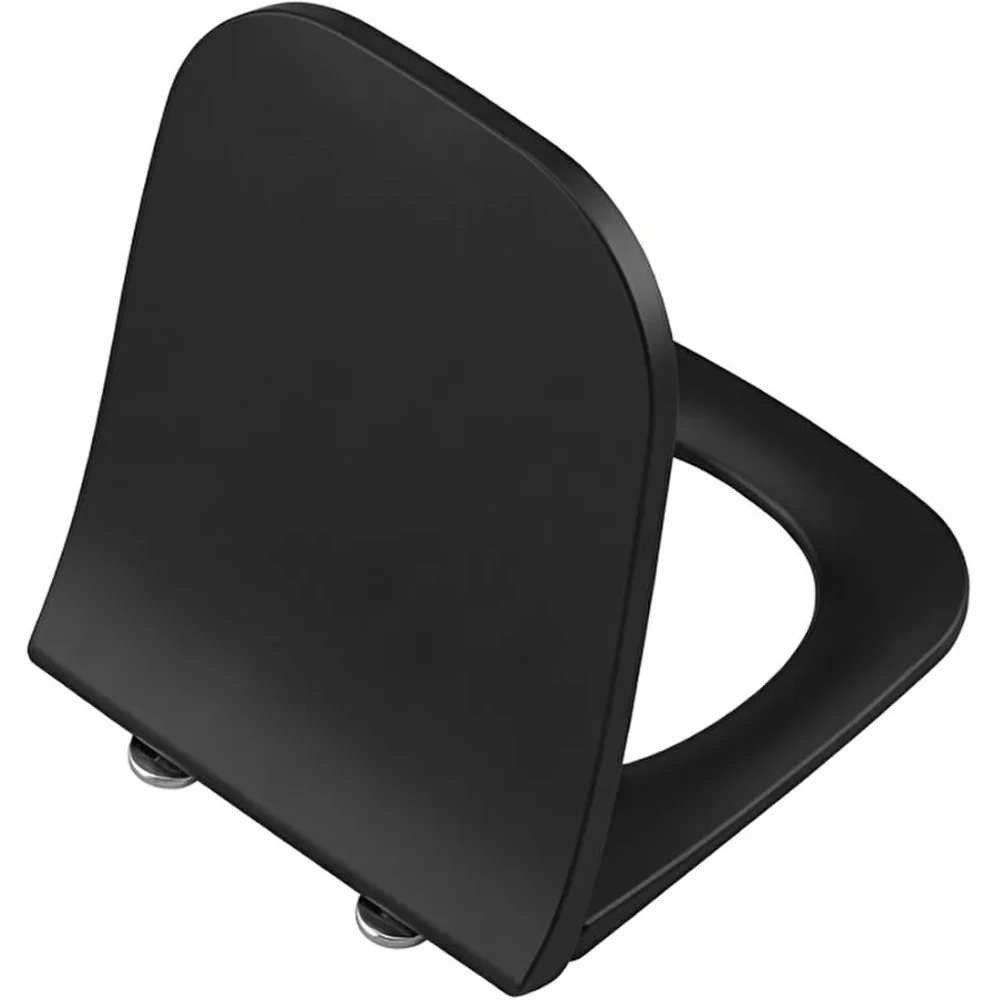 Vitra Universal Square Slim Yavaş Kapanır Mat Siyah Klozet Kapağı - 212-483R009 Hemen Al