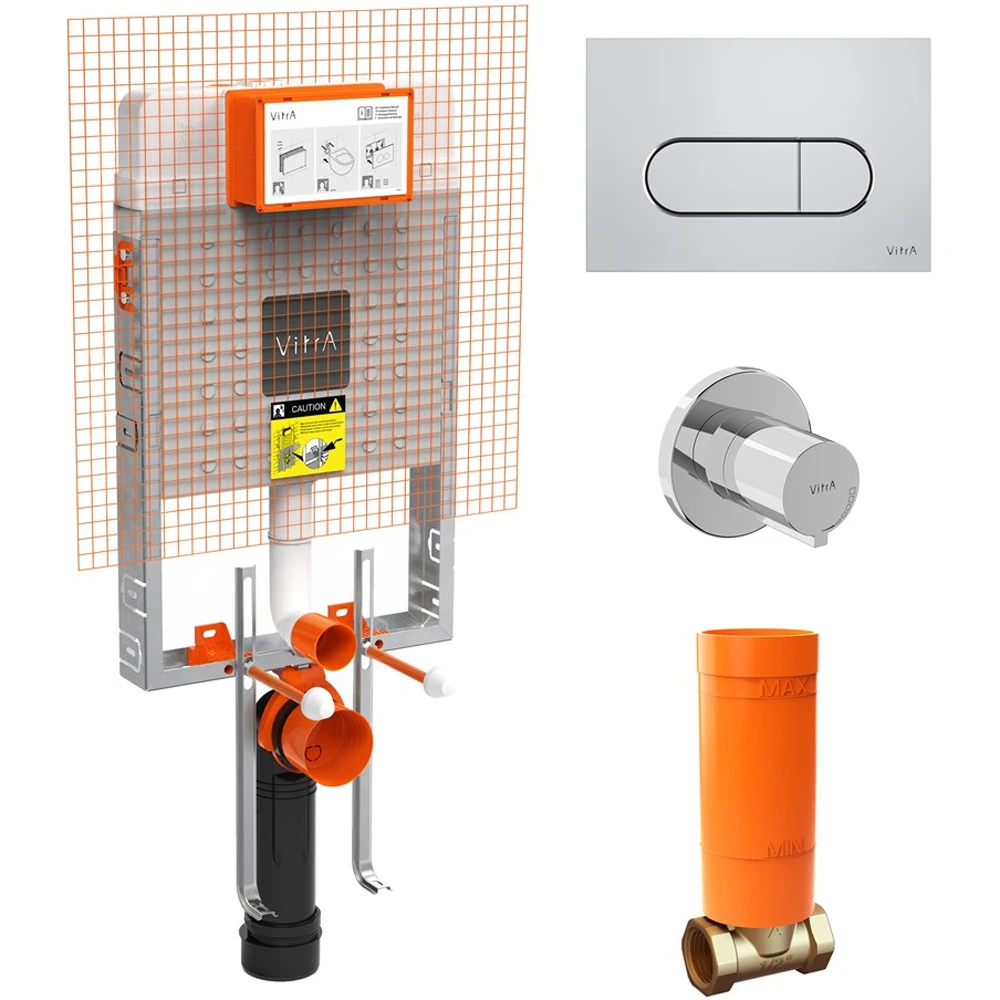 Vitra V8 Krom Gömme Rezervuar Seti - 800-2027 Hemen Al