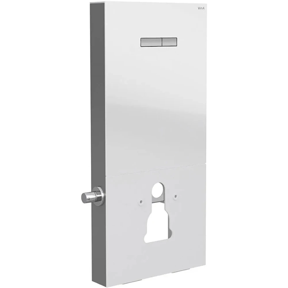 Vitra Vitrus 3-6 L Asma Klozetler İçin Stop Valfli Duvar Önü Beyaz Cam Rezervuar - 870-5770-01