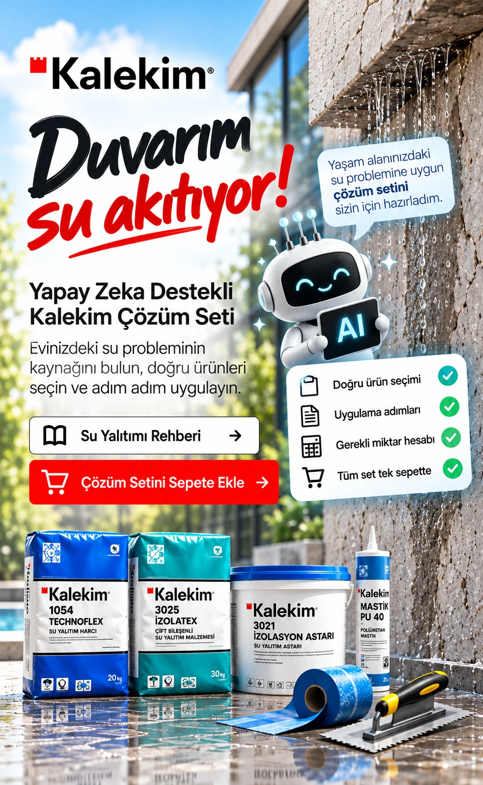 Yapay Zeka ile Su Yalıtımı