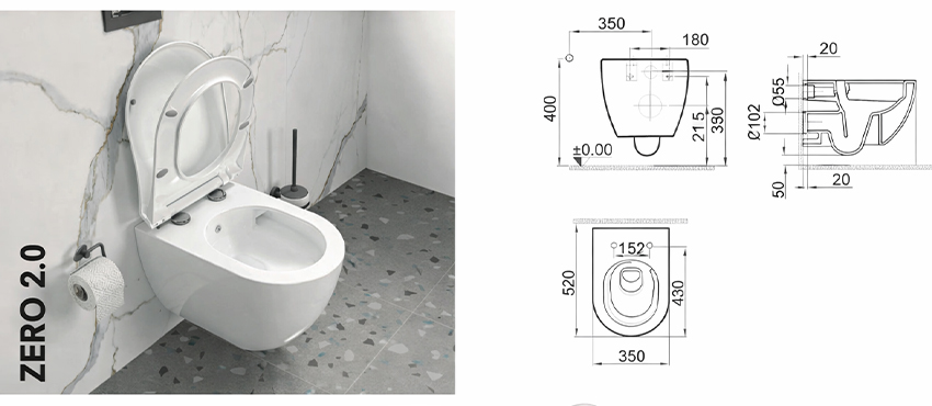 KALE AQUALIS Asma Klozet Takımı