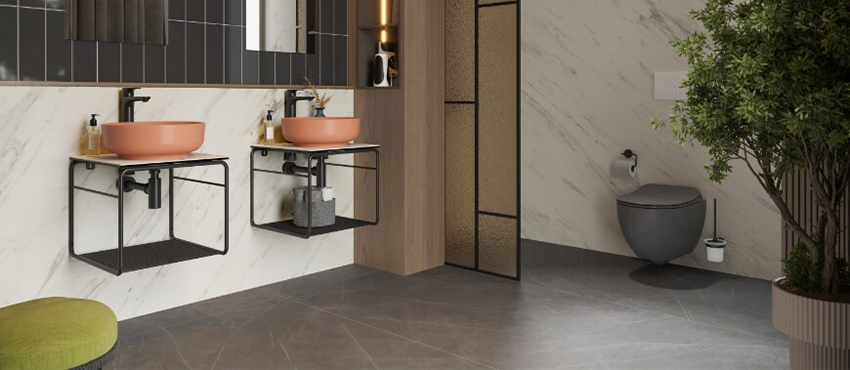 Kale Volo Metal Lavabolu Set Pratik Çözüm