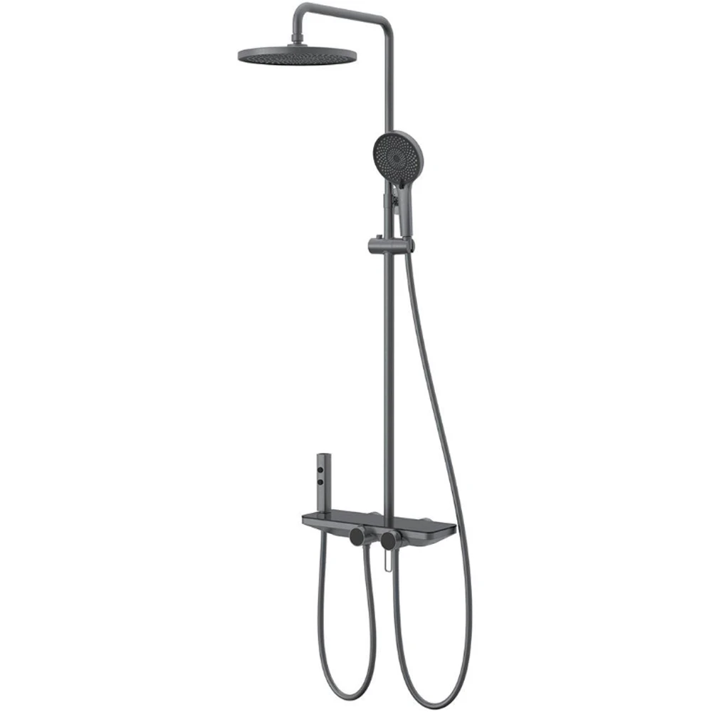 Fontana FJ-SS6157 Mat Siyah Duş Kolonu