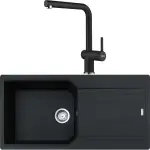 Franke Urban Ubg 611-100 Granit Eviye + Active Plus Doccia 2.0 Armatür (Nero)