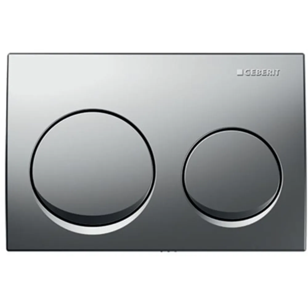 Geberit Alpha10 Çift Basmalı Mat Krom Kumanda Kapağı