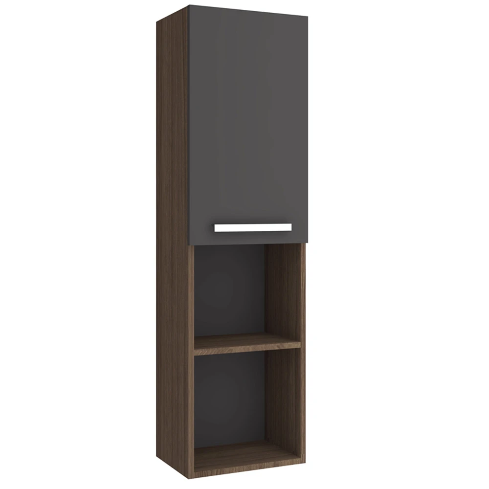Kale Trevi 40 Cm Antrasit-Ceviz Boy Dolabı (Sol)