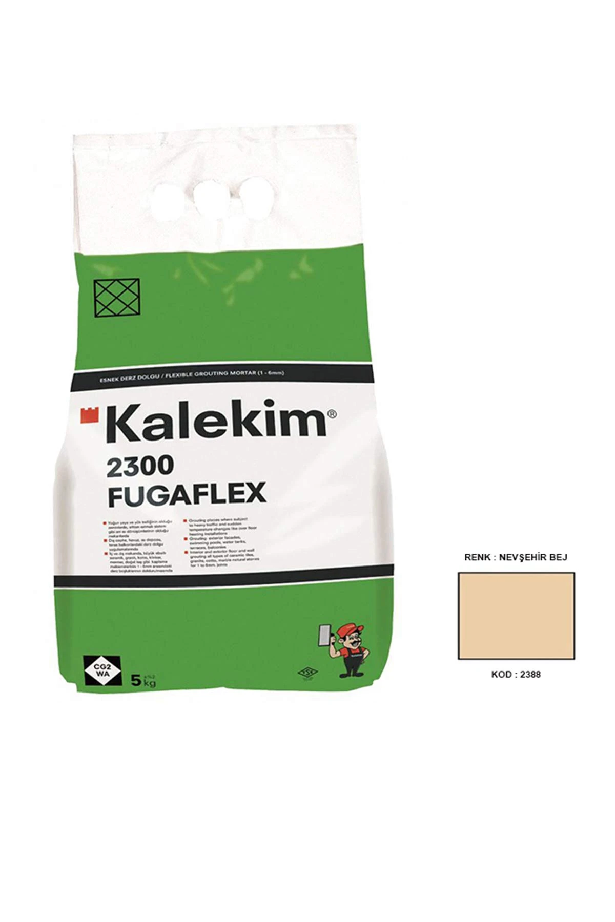 Kalekim 2388 Fugaflex Nevşehir Bej 5 Kg