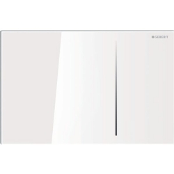 Geberit Kumanda Kapağı Sigma70 - Çift Basmalı - 12 Cm Rezervuarlar İçin Beyaz Cam