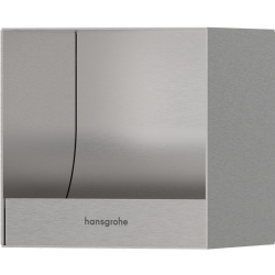 Hansgrohe XtraStoris Original Mat Paslanmaz Çelik Ankastre Tuvalet Kağıtlığı
