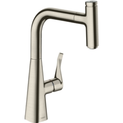 Hansgrohe Tek Kollu Mutfak Bataryası 240 Çekilebilir Sprey Krom 73802800