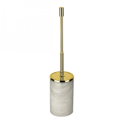 Windisch Alabaster Doğaltaş-Altın Teleskobik Yerden Tuvalet Fırçalık