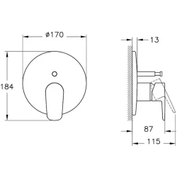 Artema Flow Soft Ankastre Mekanik Banyo Bataryası - A43228 Hemen Al