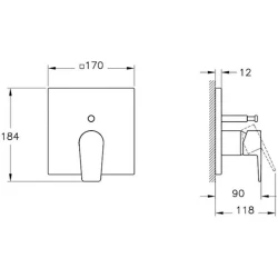 Artema Flow Square Ankastre Mekanik Banyo Bataryası - A43238 Hemen Al