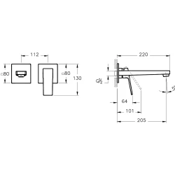 Artema Minimax Square Ankastre Lavabo Bataryası - A43593 Hemen Al