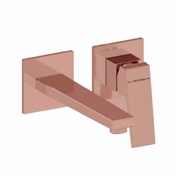 Artema Minimax Square Ankastre Lavabo Bataryası Uzun Fıçalı Soft Bakır(A4359324)