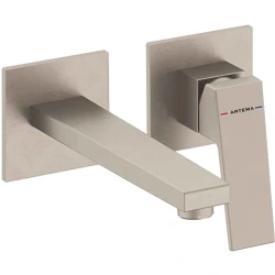 Artema Minimax Square Fırçalı Nikel Ankastre Lavabo Bataryası - A4359334 Hemen Al