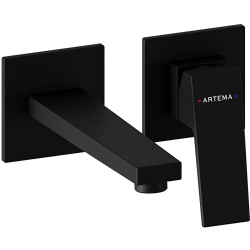 Artema Minimax Square Mat Siyah Ankastre Lavabo Bataryası - A4359236