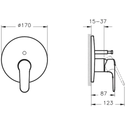 Artema Root Round Soft Altın Ankastre Banyo Bataryası - A4283074