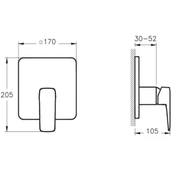 Artema Root Square Soft Altın Ankastre Duş Bataryası - A4282774 Hemen Al