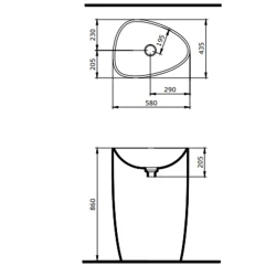 Bocchi Etna Mat Beton Monoblok Lavabo Hemen Al