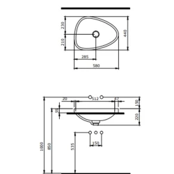 Bocchi Etna Mat Yasemin 58 Cm Tezgah Üstü Lavabo