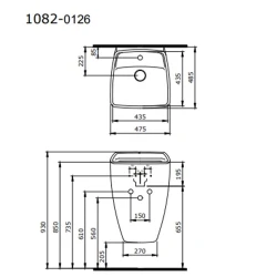 Bocchi Firenze Parlak Burgonya Bordosu Monoblok Lavabo Hemen Al