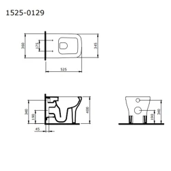 Bocchi Firenze Rimless Mat Beton Taharet Borusuz Yerden Klozet