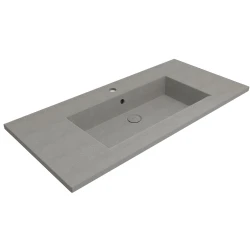 Bocchi Milano Mat Beton 100 Cm Etajerli Lavabo