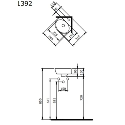 Bocchi Taormina Arch 30 Cm Mat Kahve Köşe Lavabo