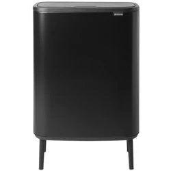 Brabantia Bo 2x30 Lt Ayaklı Dokunmatik Mat Siyah Çöp Kovası - A.2BR.130625 Hemen Al