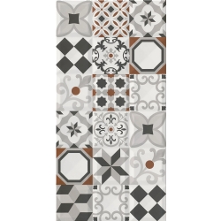 Çanakkale Seramik Rp-8391 Aria Siyah Kırmızı Klasik 30X60