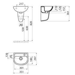 Creavit 29x35 Cm Oval Lavabo Hemen Al