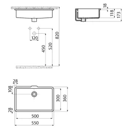 Creavit 30x50 Cm Tezgahaltı Lavabo