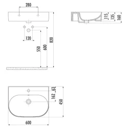 Creavit Daily 60 Cm Etajerli Lavabo Hemen Al