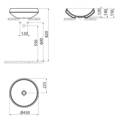 Creavit Deep 45 Cm Tezgahüstü Lavabo Hemen Al