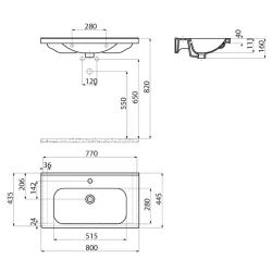 Creavit Eksen 80 Cm Etajerli Lavabo Hemen Al