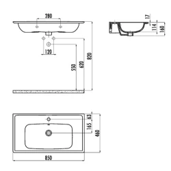 Creavit Erine 85 Cm Etajerli Lavabo Hemen Al