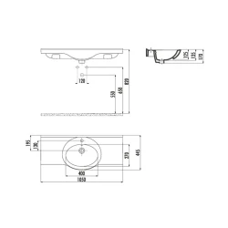 Creavit Etol 105 Cm Etajerli Lavabo Hemen Al