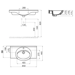 Creavit Etol 85 Cm Etajerli Lavabo Hemen Al